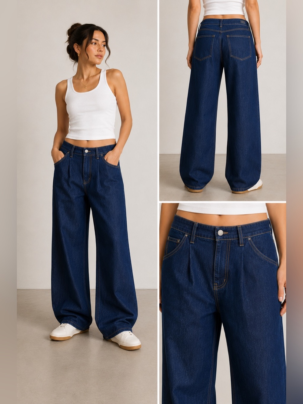 Oliver Logan Dark Blue Wide-Leg Women’s Jeans size 29